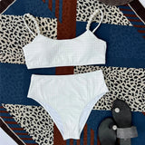 White Pearl Bikini New Swimsuit High Waisted Swimwear Women Bikini Set Push Up Bathing Suit For Female Biquinis Beachwear