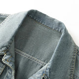 New 2025 Spring Autumn High Quality Design Sense Women’s Cowboy Jacket Casual Elegant Fashion Ladies Short Denim Overcoat