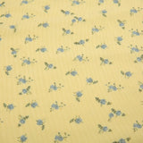 Yellow Ruffles Flowers Printed Mesh Dress