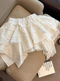 Pbong  Y2K Plaid Patchwork Skirt Women Vintage Casual High Waist Streetwear Mini Skirts Retro Harajuku American Irregular Skirt