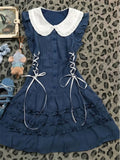 Elegant Gothic Vintage Dress Women Lolita Lace Sleeveless Mini Dress Y2K Slim Style Spicy Girl Daily Fashion