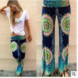 Pbong  Hot Sale Of The Season Summer Fashion Printed Casual Harem Pants Women's Straight Leg Long Trousers Cotton Polyester Comforta...