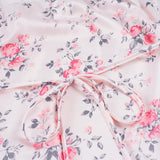 Pbong  Holiday Fashion Floral Printed Lace Patchwork Strap Dress Women's Elegant Slimming A-Line Woven Outfits Summer Long Sundress New