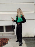 Casual Woman Black Loose Short Vest Female Fashion Oversized  Solid Color Tank Ladies Basic Warm Sleeveless Jacket