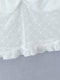 2025 New Polka Dot Tank Crop Top And Ruffle Short Skirt Sweet Chic Summer Outfits Bow Vest + Pleat Skirt Fashion Two Piece Set
