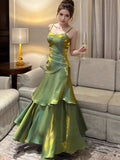 Elegant and Chic Women Party Dress Spaghetti Strap Sleeveless Vintage Bodycon Slim Birthday Prom Vestidos Female Evening Dresses