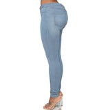 Sexy Women's Jeans Pencil Denim Trousers Butt Lifting Style