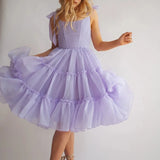 Pbong  Kawaii Girl Birthday Party Ball Gown Dress Women Vintage Tie Up Strap A-line Dress Cute Ruffles Multi-layers Goth Lolita Dress