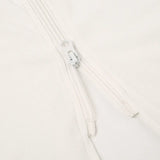 White Side Stripe turtleneck Zipper Dress