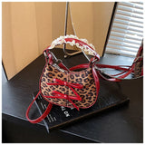 Pbong  Mini Fashion Shoulder Bag Urban Simple Style Faux Fur Underarm Butterfly Knot Handbag Stylish All-Match Small Dumpling Shape