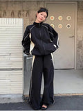 Vintage Y2k Jackets Women  Korean Streetwear Harajuku Patchwork Windbreak Techwear Oversized Female Spring New Outerwear