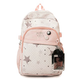 Women's Star Print Backpack Adjustable Strap Charm Decor Casual Daily School Bag Student Book Back Packs
