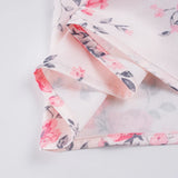 Pbong  Holiday Fashion Floral Printed Lace Patchwork Strap Dress Women's Elegant Slimming A-Line Woven Outfits Summer Long Sundress New
