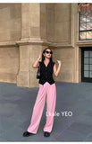 Women's Suit Vest Coat 2025 Spring Summer Sleeveless Retro Style Ladies Blazer Vest Temperament Short Lady Cardigan Waistcoat