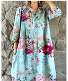 Pbong  Loose Women's Summer Dress 3D Print Casual Maxi Gown Female Fashionable Comfortable Fit AE Stock Cross-Border New