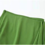 Pbong  Asymmetric Draped High Waist Mini Skirt Structured Fabric Layered Flounce Hem Summe rChic  Bold Women Streetwear Outfit