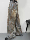 Harajuku Y2k Wide Leg Pants for Women Streetwear Fashion Pantalon Femme High Waist Straight Jeans Casual Vintage Denim Trousers