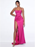 Sexy Spaghetti Strap Draped Long Bodycon Dress Summer Women V-Neck High Split Backless Dress Elegant Evening Party Club Dress