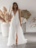 Women Sexy Deep V-neck Lace Patchwork Long Dress Elegant White Sleeveless Backless Slim Robes New Evening Party Dresses