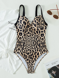 Leopard Swimsuit Women One Piece Sexy Brazilian Swimwear Female Push Up Bathing Swimming Suit Summer Beachwear Bodysuit