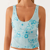 Boho Beaded Embellished Tank Tops Sequin Sparkly Shiny Sleeveless Shirt Vest Women Summer Vacation Y2K Sexy Crop Tops Going Out