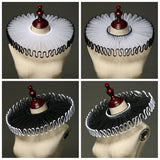 Pbong  Vintage Style Ruffled Collar Neck Ruff Medieval Victorian Style Clown Collar Cosplay
