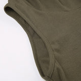 Vintage Army Green With Sleeve Dress