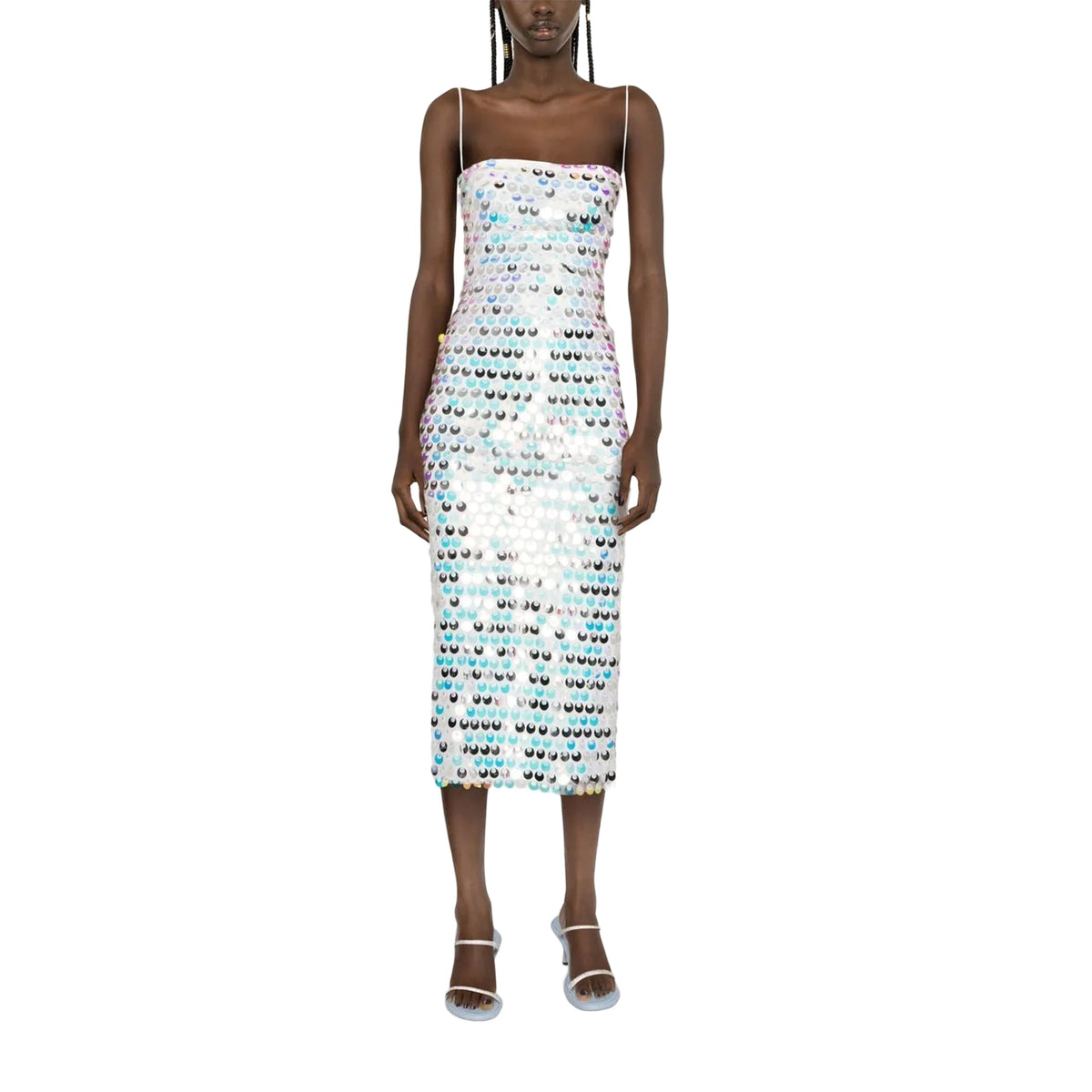 Luxury Spaghetti Strap Sleeveless Sling Cocktail Dress Women Sequins Skinny Dresses Summer Backless Party Club Dress Streetwear