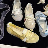 Pbong  Women Shoes Sneakers Casual Flats Canvas Shoes Lace Up Summer Trend Dress Zapatos Mujer Breathable Shallow New Ladies Shoes