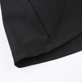 Black Long Sleeve O Neck Pleated Dress