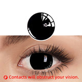 2pcs Halloween Colorful Contact Lenses Anime Cosplay Eye Lenses multicolored lenses Lenses White Black Red Lenses