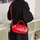 Retro Solid Color Women's Shoulder Bag Fashion Design Ladies Crossbody Bags Simple Female Clutch Purse Handbags Messenger Bag