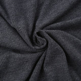 Ribbed Knitted Ruched Folds Long Dress