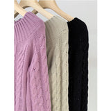 Off Shoulder Sweater Women Pullovers Long Sleeve Cable Knit Off-the-Shoulder Jumper Teen-girl Autumn Winter Y2K 90s Outfit