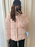 Winter Warm Cute Parkas Women Long Sleeve Loose Preppy Style Sweet Coat Casual O Neck Thick Soft Vintage New Cotton Jackets