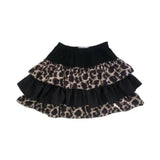 Pbong  Mini Women Skirt Japanese Fashion Jupe Contrast Color Leopard Print Sweet Y2k Skirts Faldas Mujer Casual Summer Sexy Saia