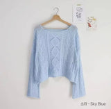 Long Sleeve Crochet Top Cable Knit Summer Beach Bikini Cover Up Crop Pullover Openwork Blouse Women Vacation Boho Outfit