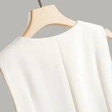 Women's Vest Coat 2025 Spring Autumn High-end Sleeveless Ladies Suit Vest Jacket Temperament Fashion Lady Blazer Horse Clip