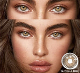 Colored Contact Lenses For Eyes 1pair Brown EyeContacts Lense Yearly Use Beauty Makeup Blue Color Contact Lenses