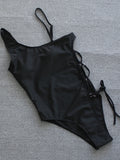 Printed Swimsuit Women One Piece Padded Swimwear Female Hollow String Bodysuit Bathing Swimming Suit Bathers Beachwear