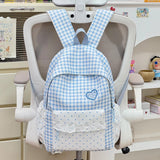 Women Teen Girls Plaid Backpack Cute Casual School Travel Daily Daypack Unbranded New Tend School Cute Travel Back Packs
