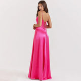 Elegant Sexy Bandage Lace Up Maxi Dresses Sleeveless Birthday Dress Outfits for Women Gown Evening Club Party Robe Summer Dress