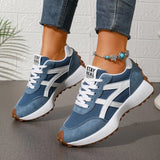 Pbong  Women Sneakers Leather Casual Woman Lace Up Sport Shoes Luxury Platform Shoes Womens Leisure Light Anti-slip Running Shoes