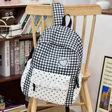 Women Teen Girls Plaid Backpack Cute Casual School Travel Daily Daypack Unbranded New Tend School Cute Travel Back Packs