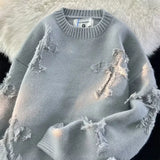 Christmas New Fashion Atmosphere Contrast Color Sweater Men And Women Couples Pullover Sweater Casual Joker Loose Top Tide Brand