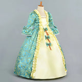 Victorian Children's Flower Dress Vintage Girls Renaissance Baroque Style Dresses
