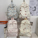 Pbong  Girl School Bag Backpack Back Pack For Teenager Women Children Female Pink Schoolbag Primary High Bagpack Class Teens Child Kids