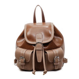 Women Mini Pu Backpacks New Korean Fashion Luxury Double Pockets Backpack Student School Bag Back Packs