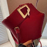 Pbong  Elegant White Pebbled Bucket Bag with Brown Accents, Convertible Crossbody or Top Handle Shoulder Bag for Women Daily Casual