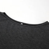 Pbong  New Autumn Women Solid Color Sexy Spicy Girl Slanted Neck Off Shoulder Pullover Regular T-Shirt Fashion Top for Women